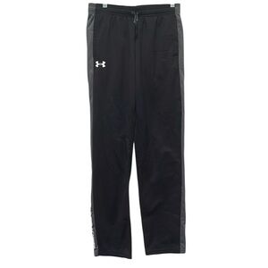 Under Armour - Boys Youth Brawler Athletic Pants. Size large. Black with grey